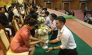 นศ. มรส. ภาค กศ.บท. ไหว้ครูประจำปี 61ร่วมปฏิญาณตนเป็นคนดีเพื่อประโยชน์ส่วนร่วม
