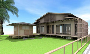 "Japanese Pavilion" ที่ระลึกครบรอบ 50 ปีแห่งการก่อตั้งมหาวิทยาลัยศรีปทุม