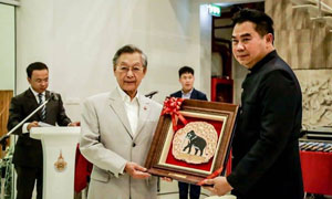 ชวน  หลีกภัย ประธานรัฐสภาไทย-ประธานสภาผู้แทนราษฎรไทย เปิดงาน 2nd Thailand Art and Design Exhibition