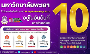 เข้าปีที่ 12 ของ ม.พะเยา สู่การเป็นมหาวิทยาลัยอันดับ 10 ของประเทศไทย
